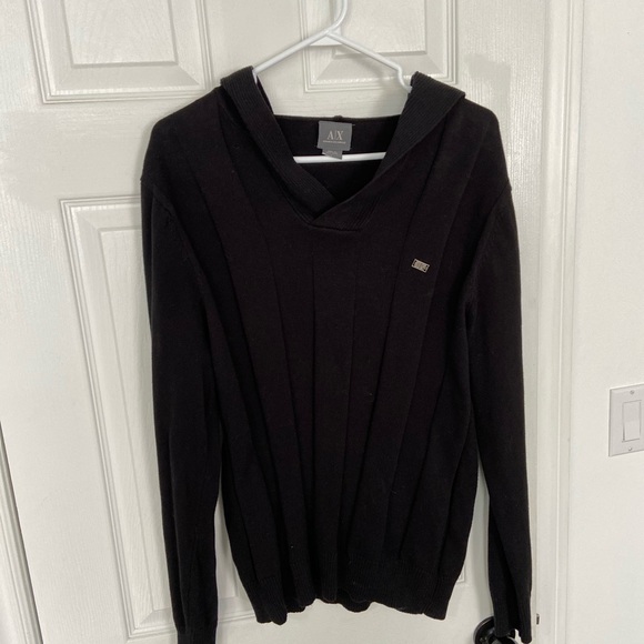 Men’s ARMANI EXCHANGE quilted hoodie size LARGE - Picture 2 of 3